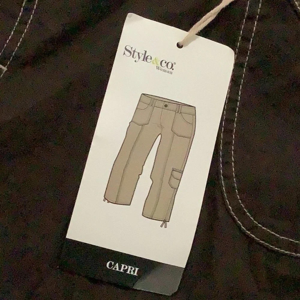 Style and co brown Capri shorts new with tag - Picture 4 of 8